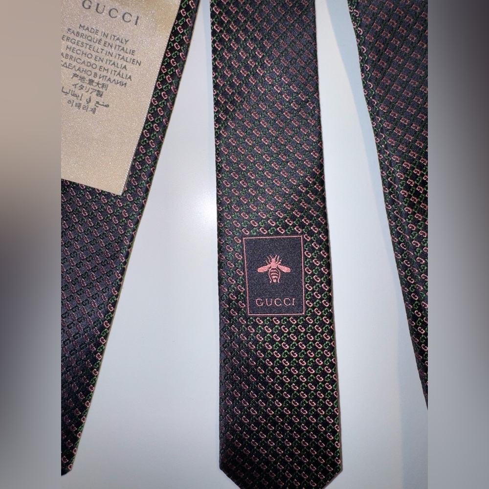 Gucci Silk Necktie Jacquard GG Monogram - Picture 5 of 10